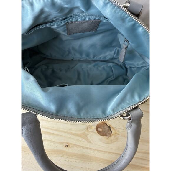 Coach Madison Sophia Satchel Grey Jacquard Fabric Purse Silver Hardware - Picture 13 of 16